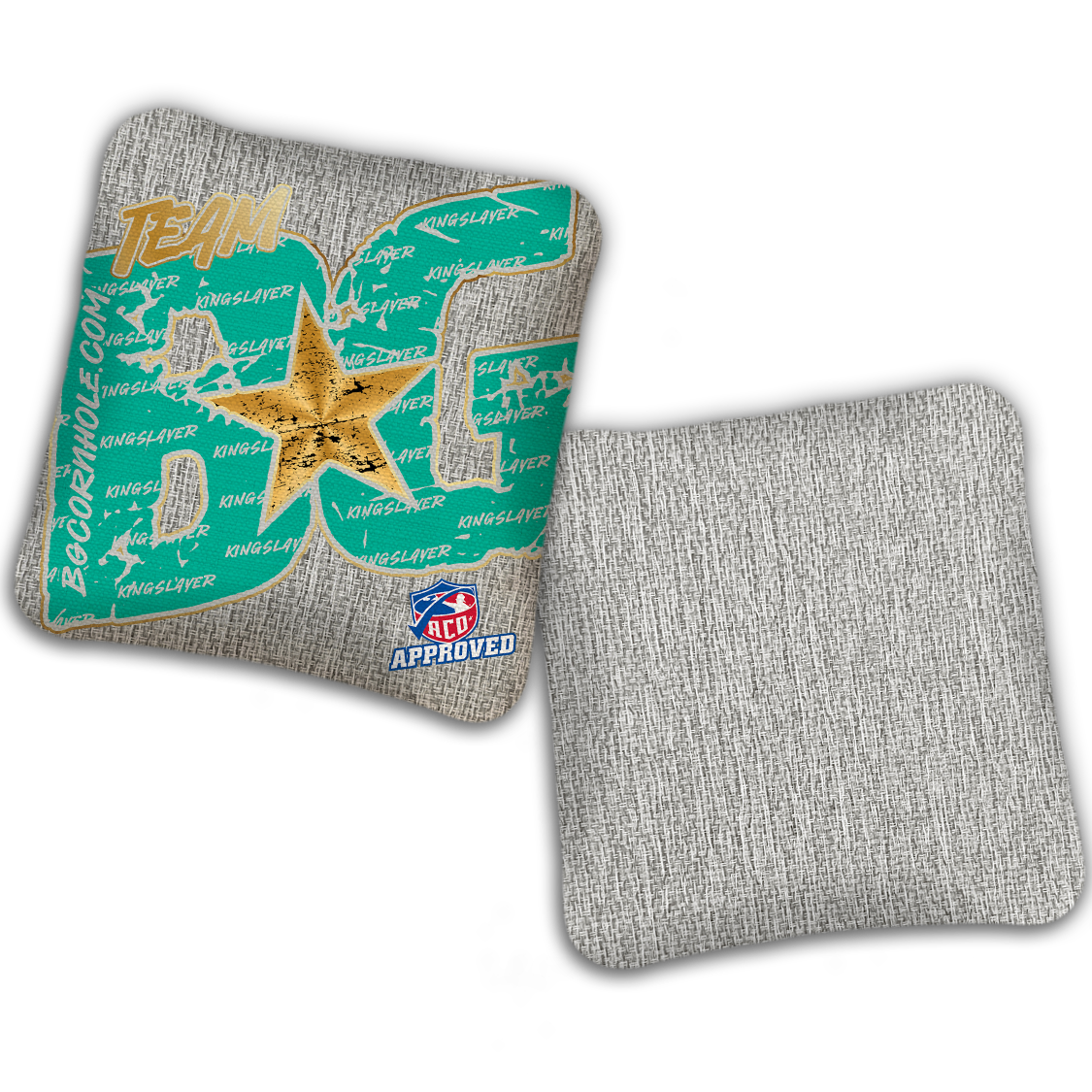 2027 ACO - BG Kingslayer "Big BG Colormatch" - Pro Stamped Cornhole Bags - SET OF 4 BAGS