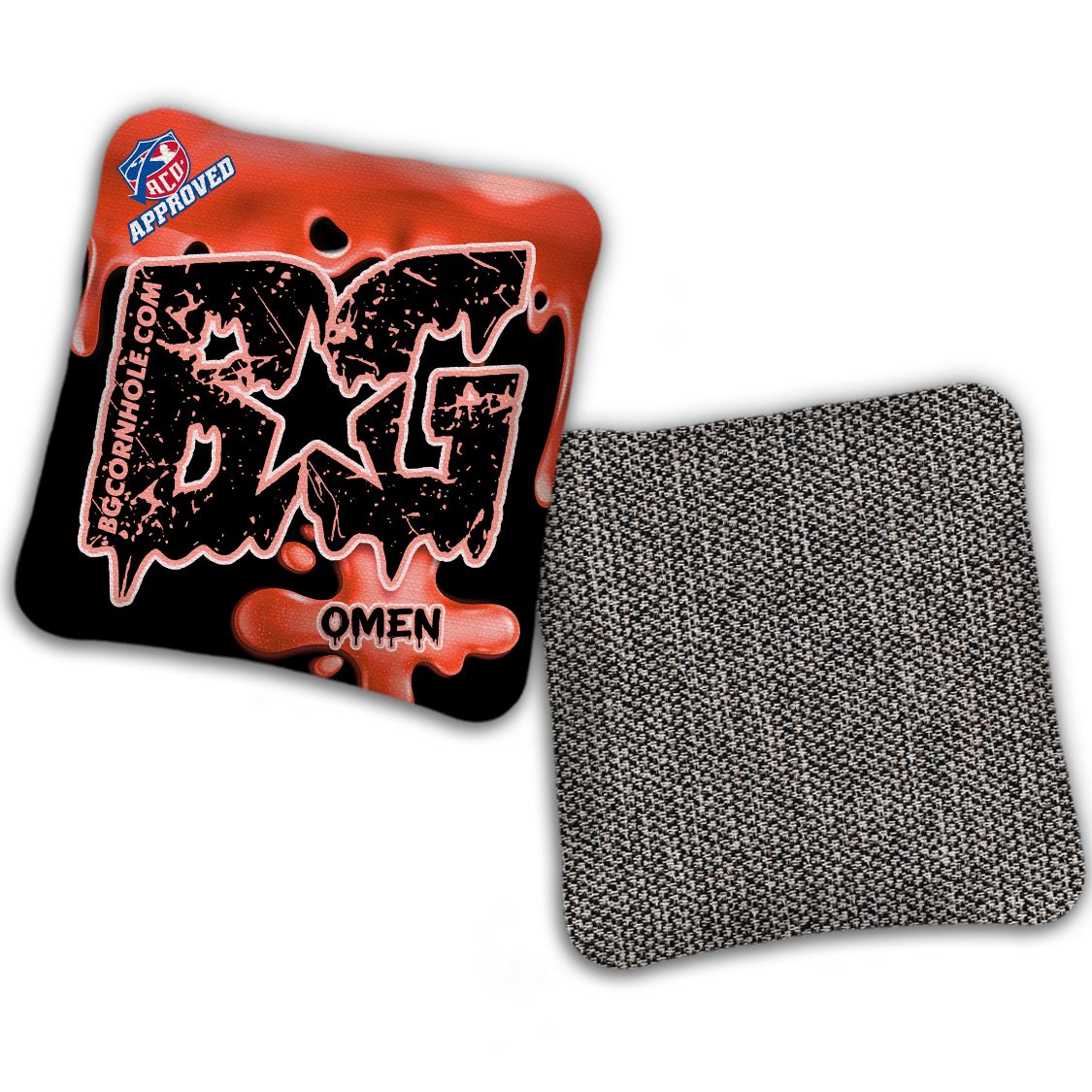 2027 ACO - BG Multiple Bag Models "DRIP" - Pro Stamped Cornhole Bags - SET OF 4 BAGS