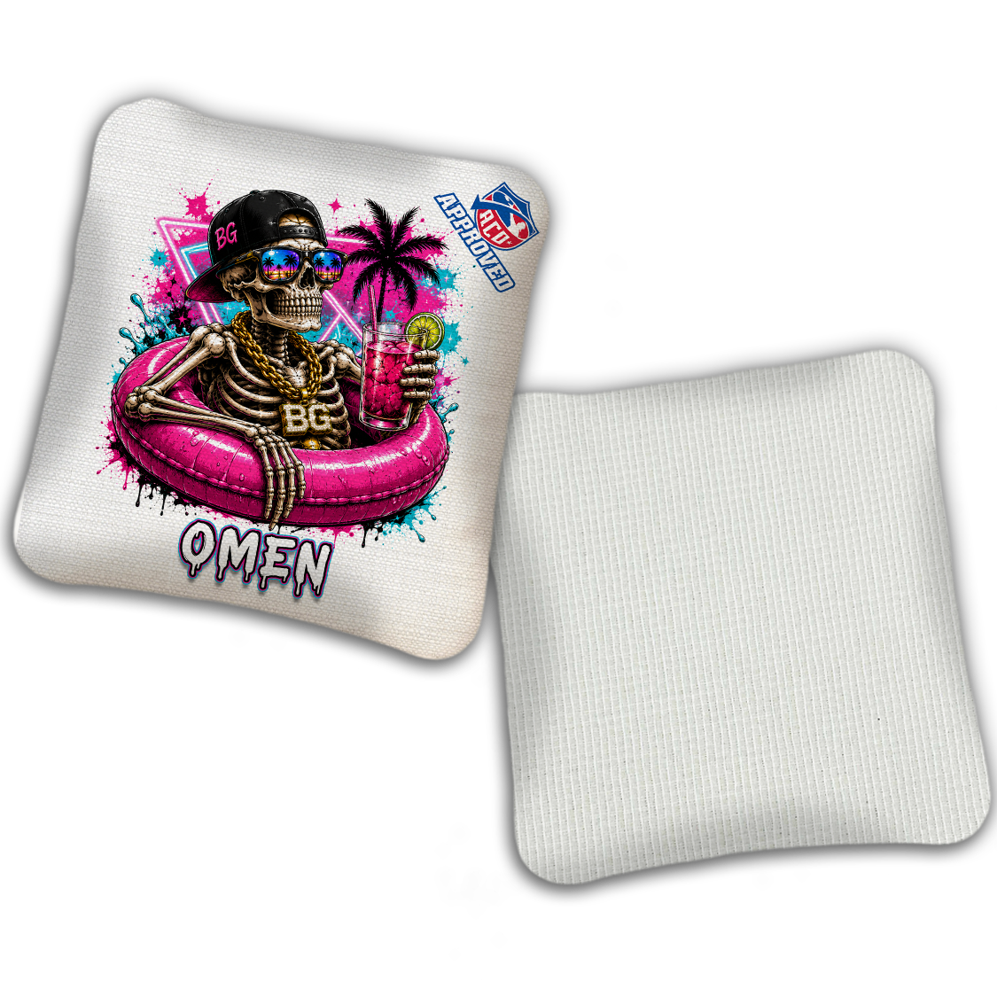 2027 ACO - BG Multiple Bag Models "DEADCATION" - Pro Stamped Cornhole Bags - SET OF 4 BAGS