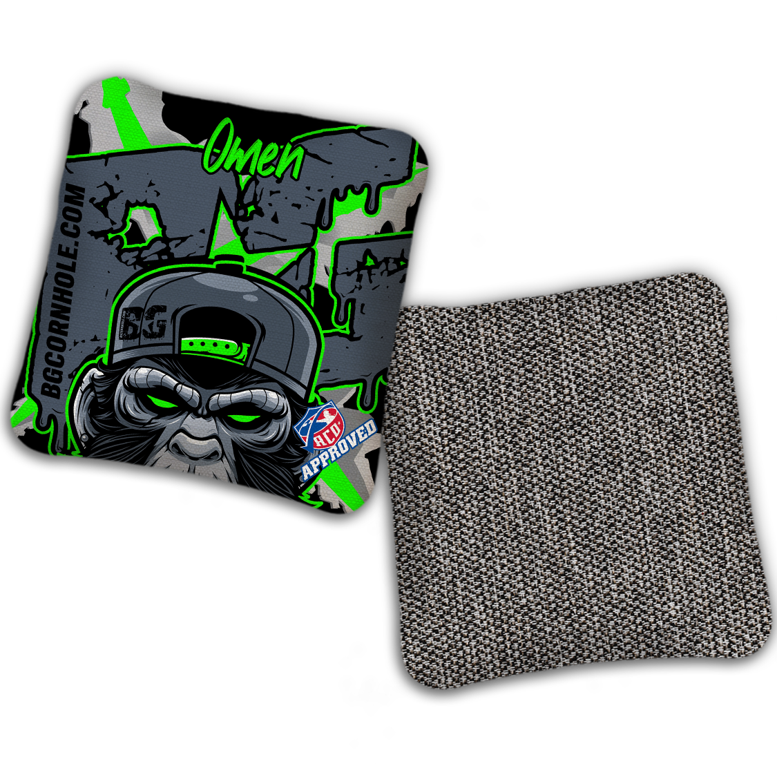 2027 ACO - BG Multiple Bag Models "MONKEY BUSINESS" - Pro Stamped Cornhole Bags - SET OF 4 BAGS