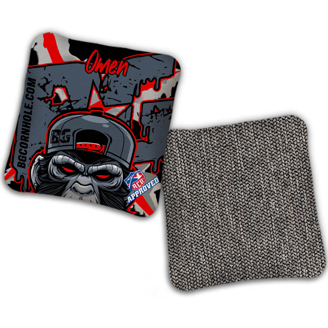 2027 ACO - BG Multiple Bag Models "MONKEY BUSINESS" - Pro Stamped Cornhole Bags - SET OF 4 BAGS