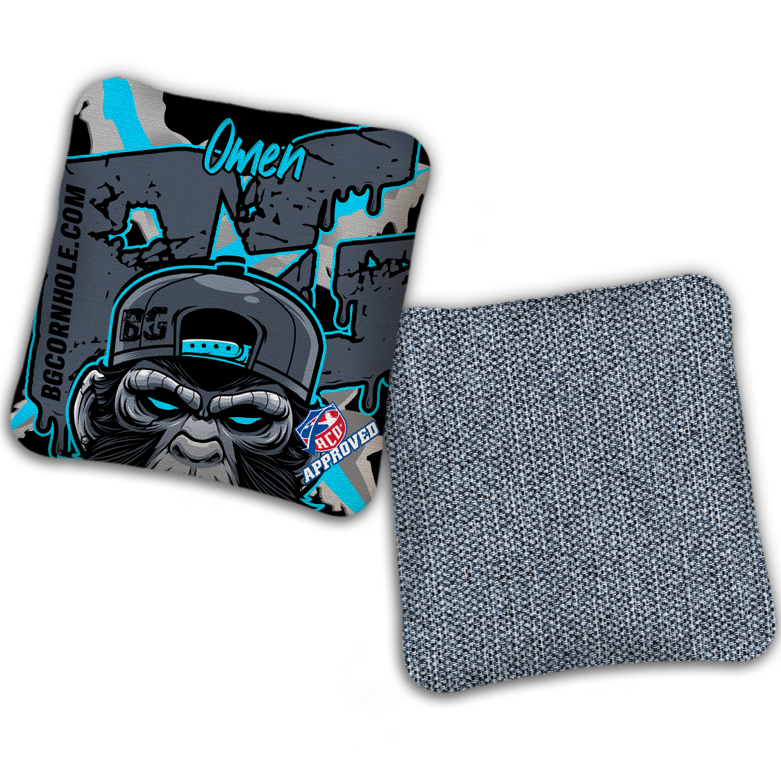 2027 ACO - BG Multiple Bag Models "MONKEY BUSINESS" - Pro Stamped Cornhole Bags - SET OF 4 BAGS