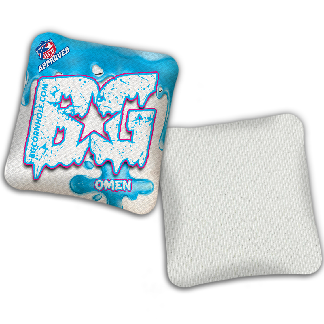 2027 ACO - BG Multiple Bag Models "DRIP" - Pro Stamped Cornhole Bags - SET OF 4 BAGS