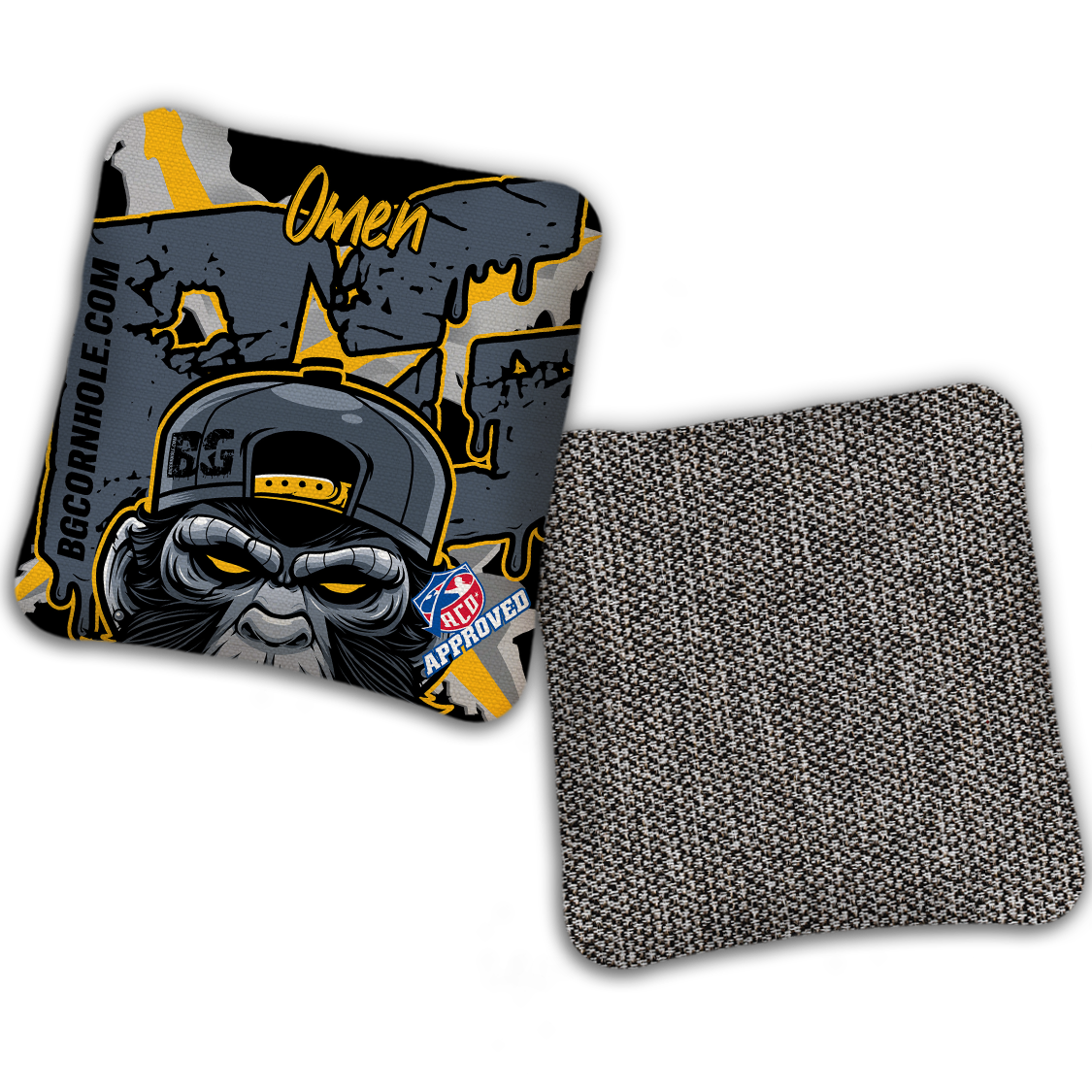 2027 ACO - BG Multiple Bag Models "MONKEY BUSINESS" - Pro Stamped Cornhole Bags - SET OF 4 BAGS