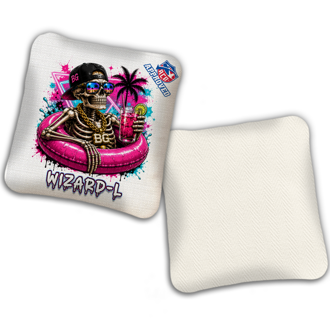 2027 ACO - BG Multiple Bag Models "DEADCATION" - Pro Stamped Cornhole Bags - SET OF 4 BAGS