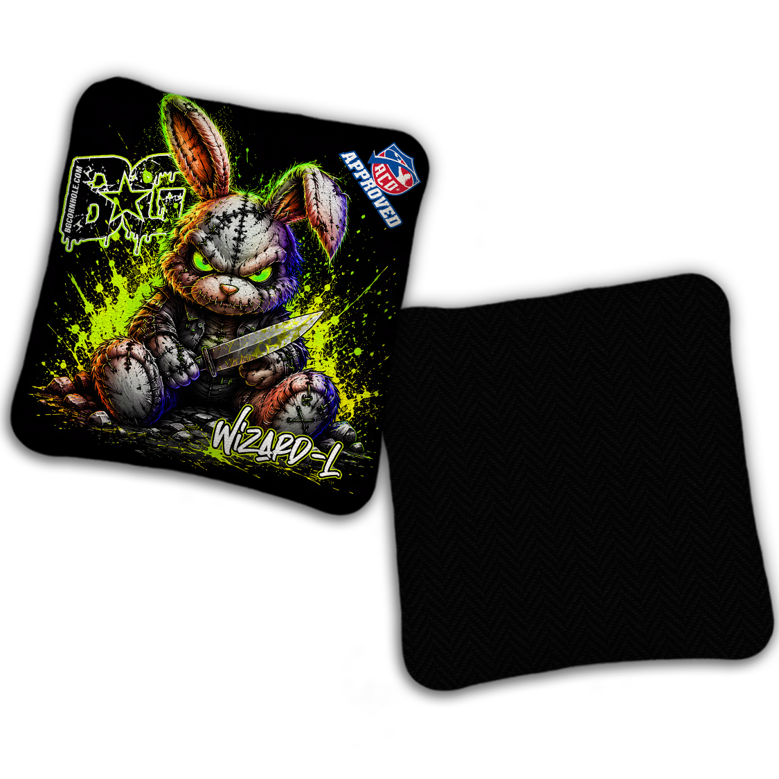 2027 ACO- BG Multiple Bag Models "BAD BUNNY" - Pro Stamped Cornhole Bags - SET OF 4 BAGS
