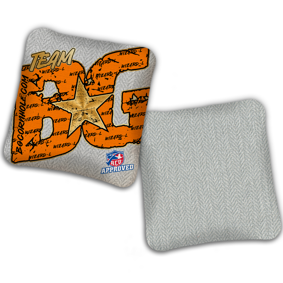 2027 ACO - BG Wizard L "Big BG Colormatch" - Pro Stamped Cornhole Bags - SET OF 4 BAGS