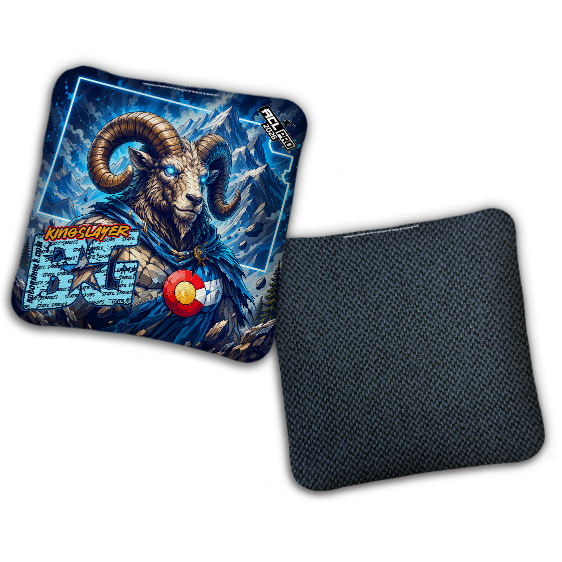 2026 BG Multiple Bag Models "ALPINE RAM CO" - ACL Pro Stamped Cornhole Bags - SET OF 4 BAGS