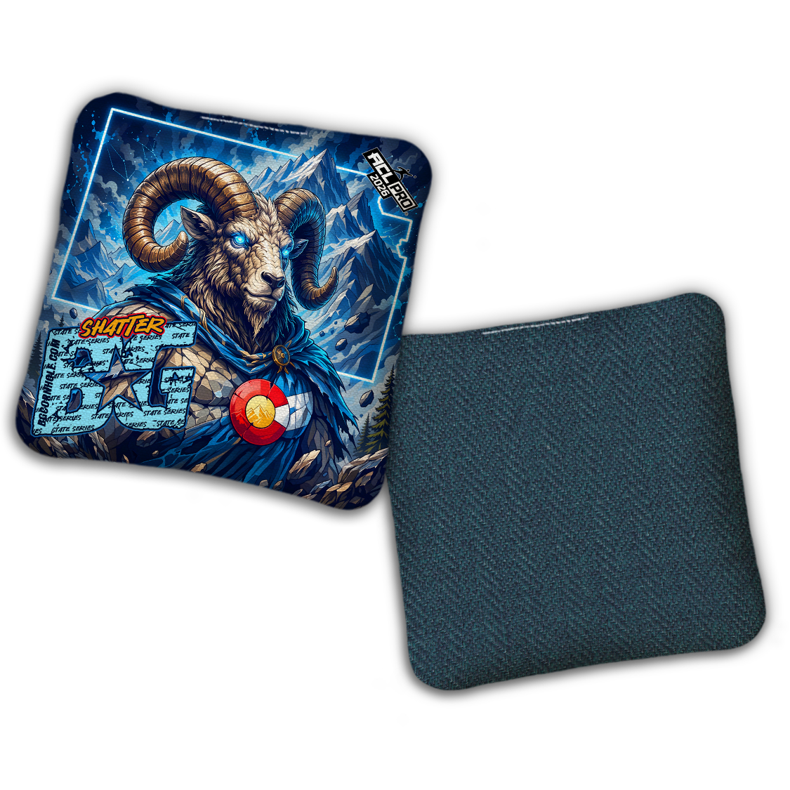 2026 BG Multiple Bag Models "ALPINE RAM CO" - ACL Pro Stamped Cornhole Bags - SET OF 4 BAGS