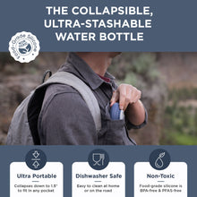 Load image into Gallery viewer, Collapsible Water Bottle | 17oz