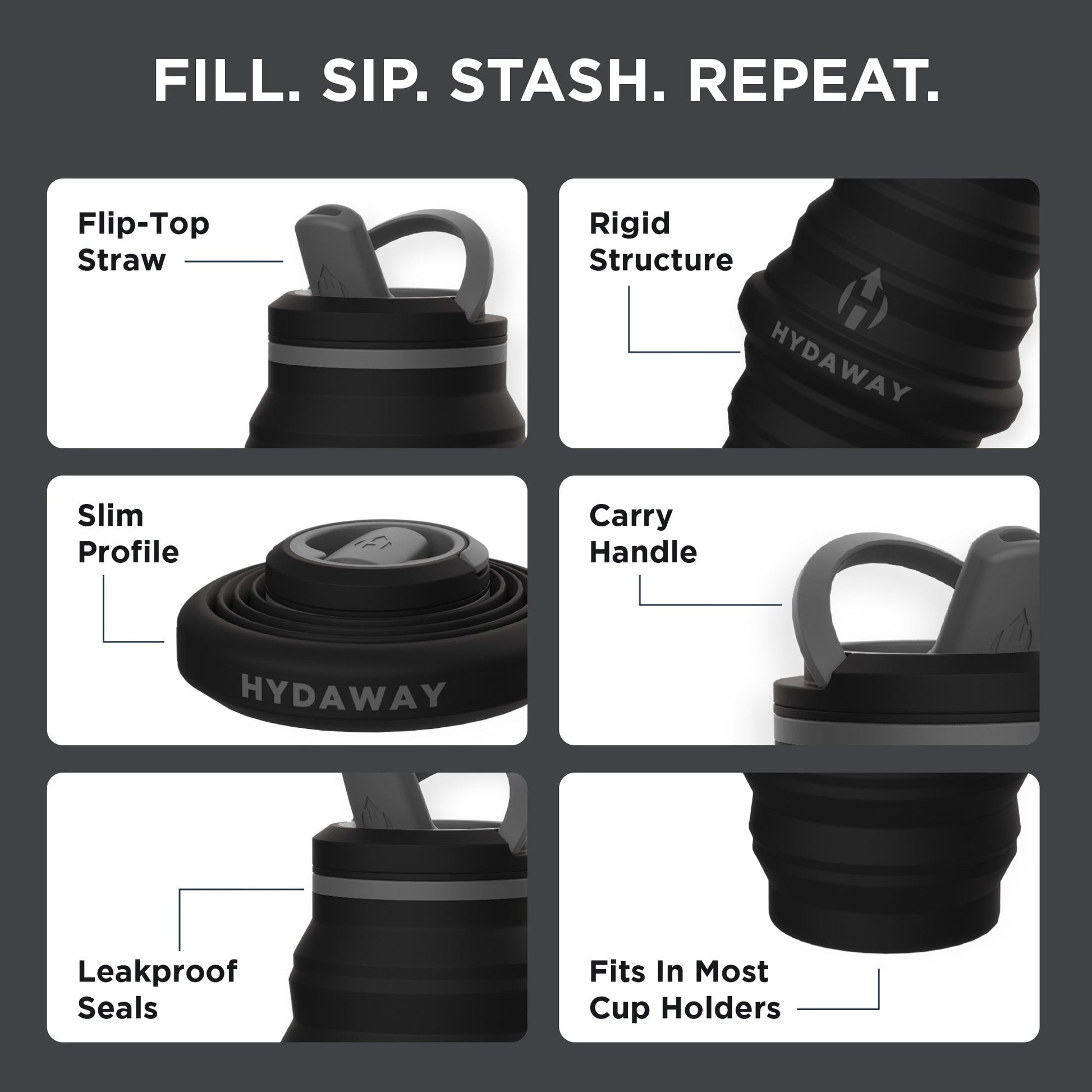 Collapsible Water Bottle | 25oz