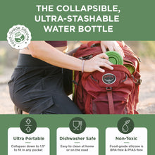 Load image into Gallery viewer, Collapsible Water Bottle | 25oz