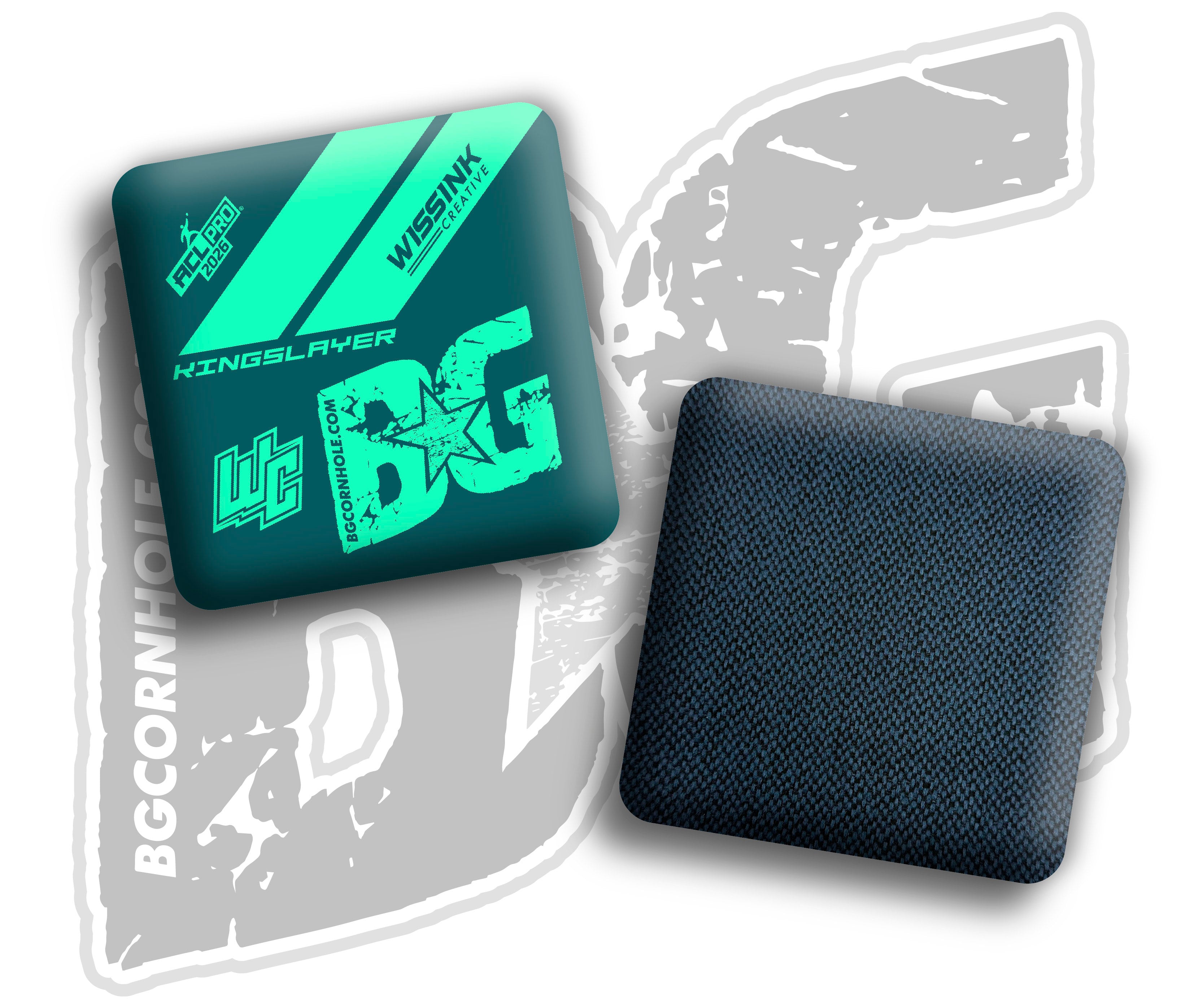2026 BG Multiple Bag Models "Wissink designs" Collab - ACL Pro Stamped Cornhole Bags - SET OF 4 BAGS