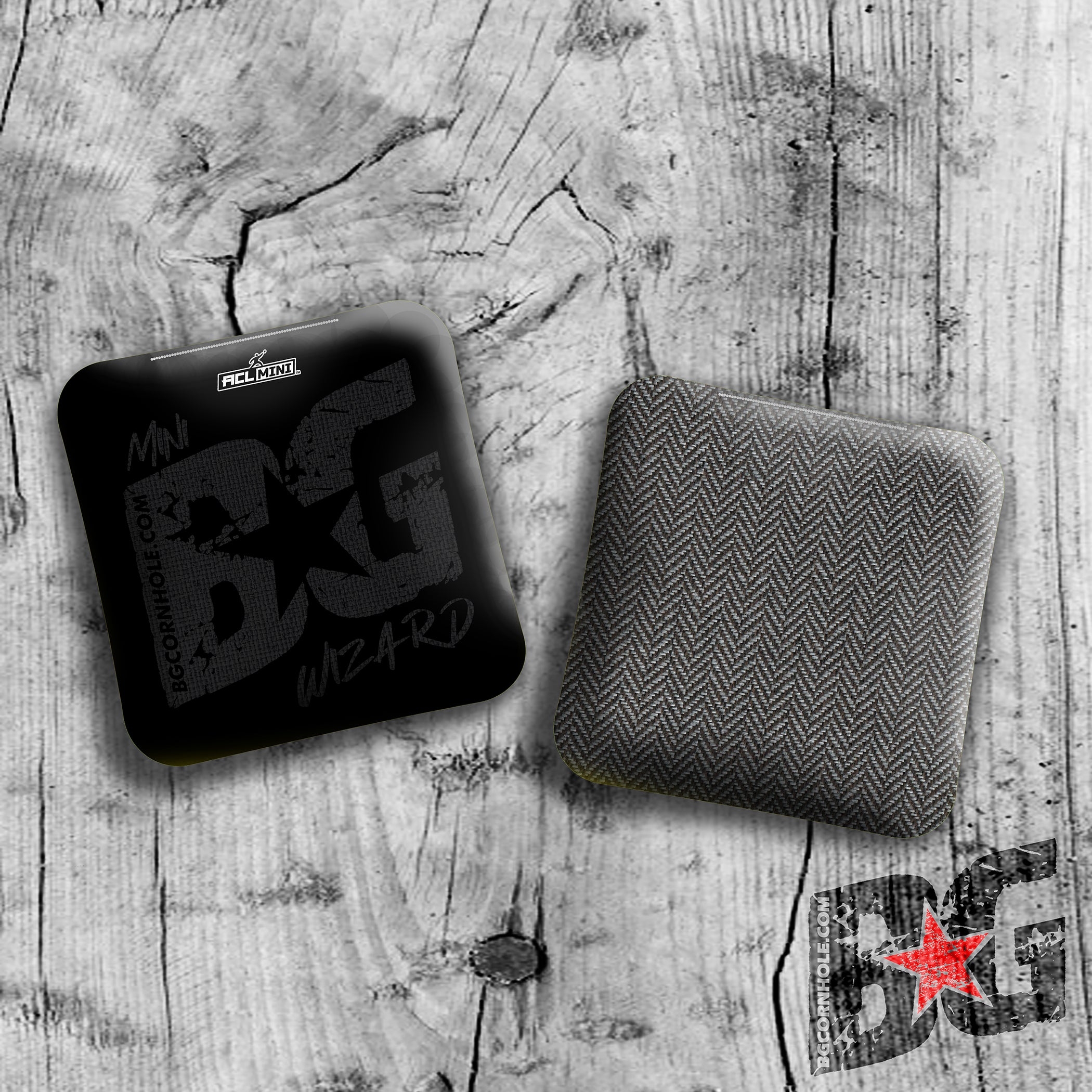 MULTIPLE BAG TYPES - BG BLACKOUT 4" Mini Cornhole Bags- Set of 4 Bags