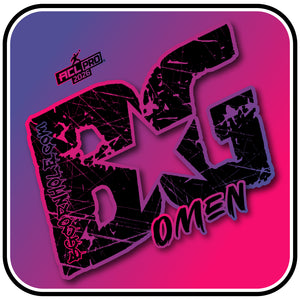 2026 BG Omen "Tilted Gradient" - ACL Pro Stamped Cornhole Bags - SET OF 4 BAGS