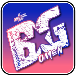 2026 BG Omen "Tilted Gradient" - ACL Pro Stamped Cornhole Bags - SET OF 4 BAGS
