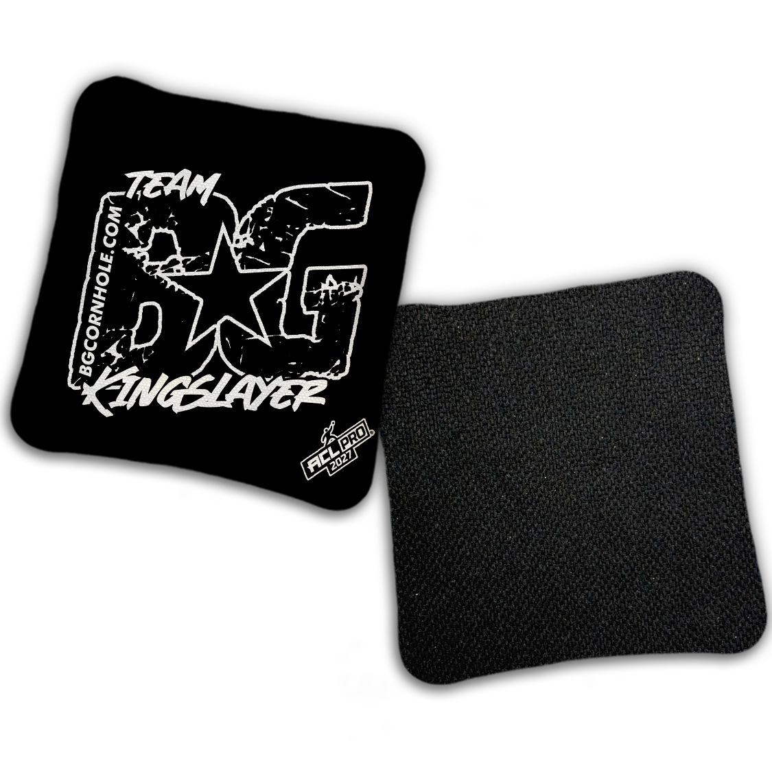 2027 BG Multiple Bag Models "OUTLINED TEAM BG" - ACL Pro Stamped Cornhole Bags - SET OF 4 BAGS