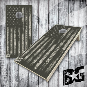 BG "Grunge Flag" Cornhole Boards - Elite Model