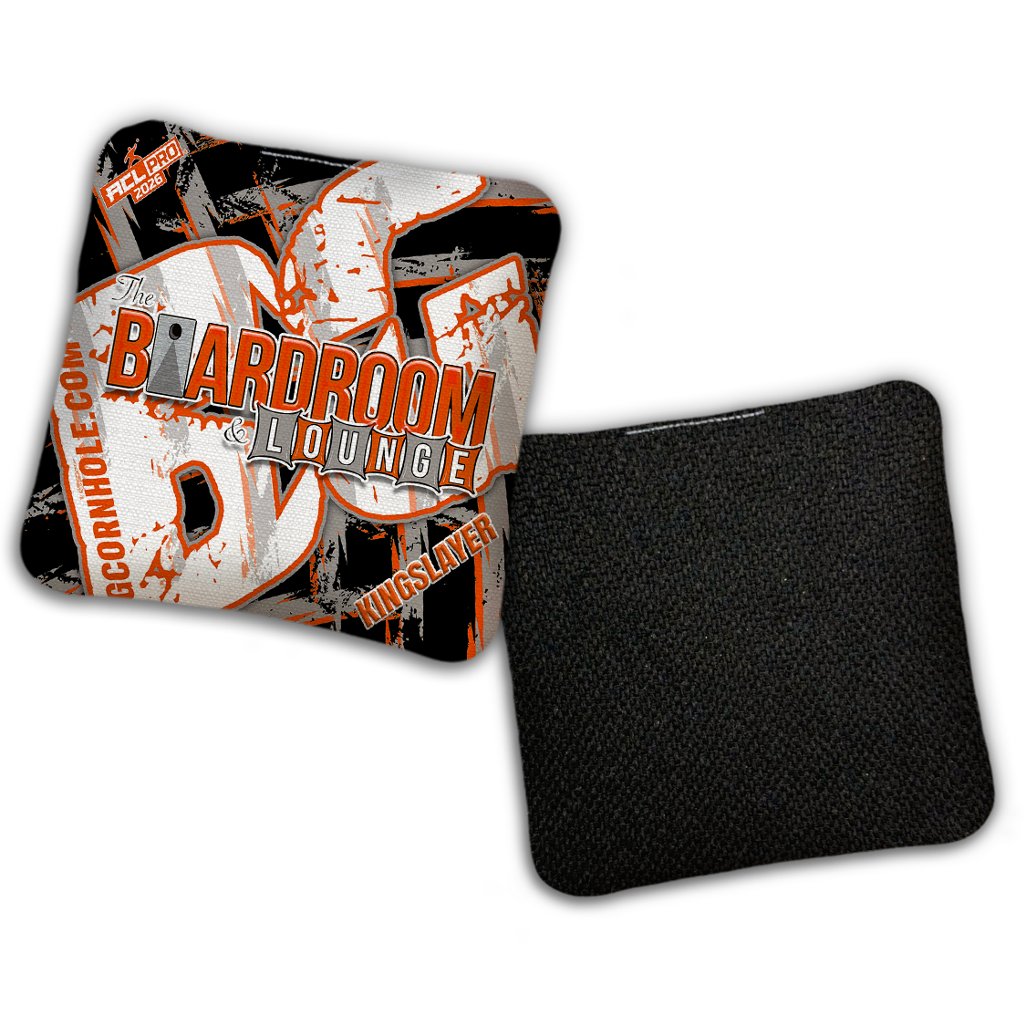 2026 BG Multiple Bag Models - "Black The Boardroom & Lounge” Collab - ACL Pro Stamped Cornhole Bags - SET OF 4 BAGS