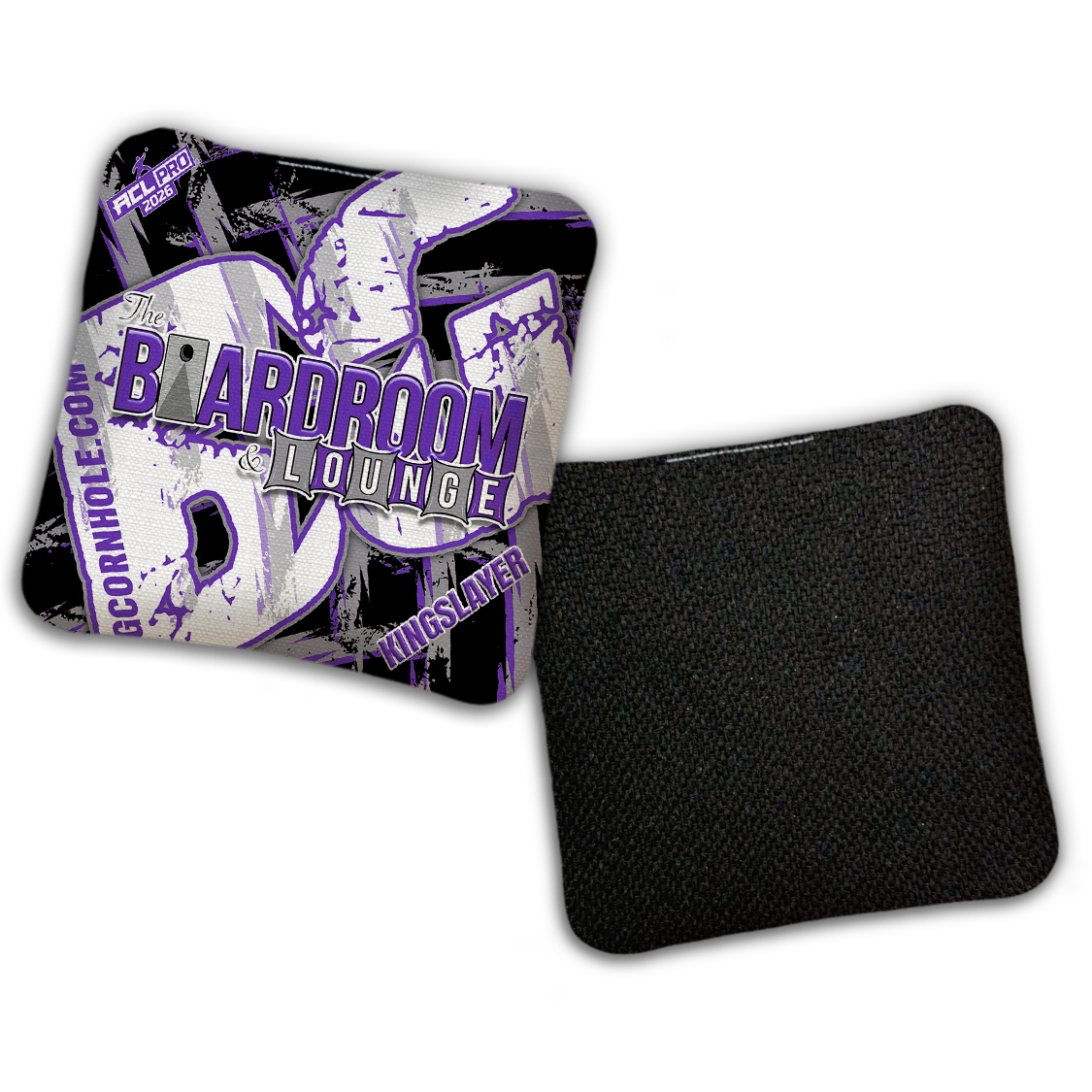 2026 BG Multiple Bag Models - "Black The Boardroom & Lounge” Collab - ACL Pro Stamped Cornhole Bags - SET OF 4 BAGS