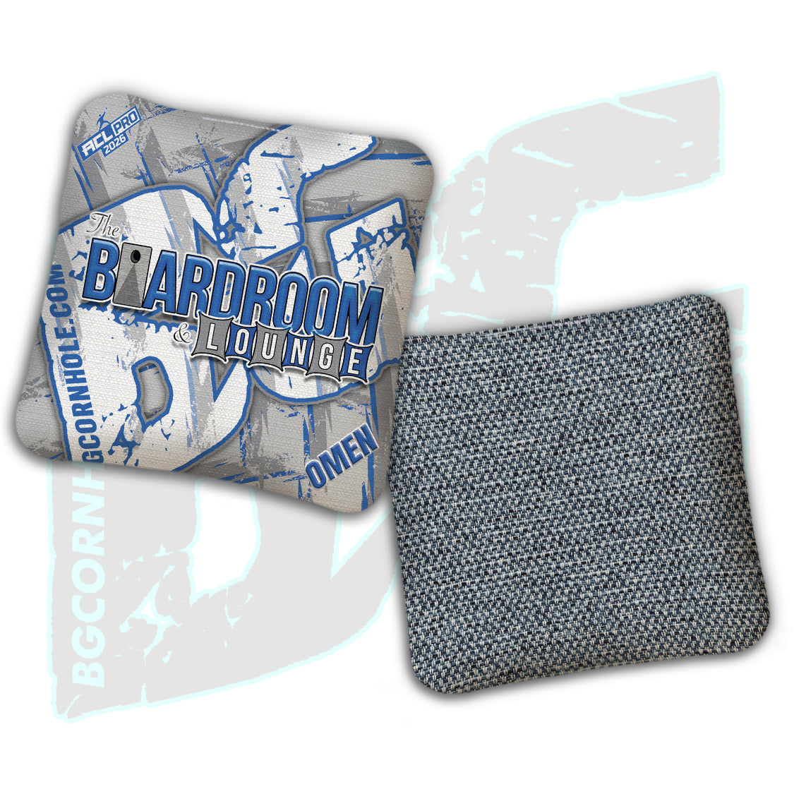 2026 BG Multiple Bag Models - "The Boardroom & Lounge” Collab - ACL Pro Stamped Cornhole Bags - SET OF 4 BAGS