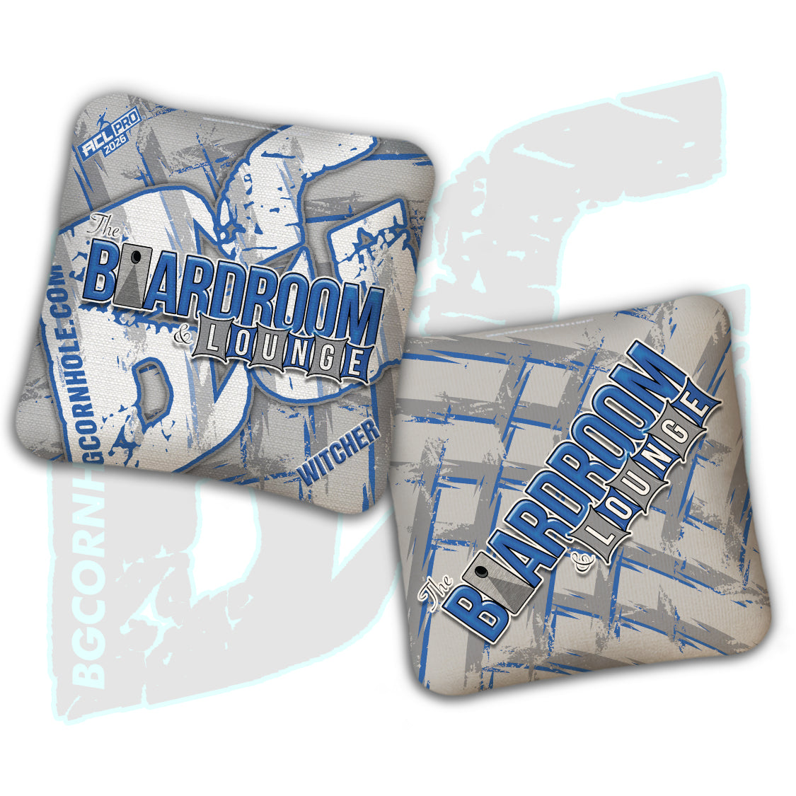 2026 BG Multiple Bag Models - "The Boardroom & Lounge” Collab - ACL Pro Stamped Cornhole Bags - SET OF 4 BAGS