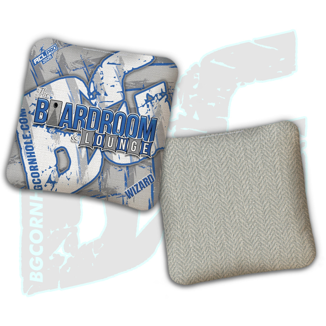 2026 BG Multiple Bag Models - "The Boardroom & Lounge” Collab - ACL Pro Stamped Cornhole Bags - SET OF 4 BAGS