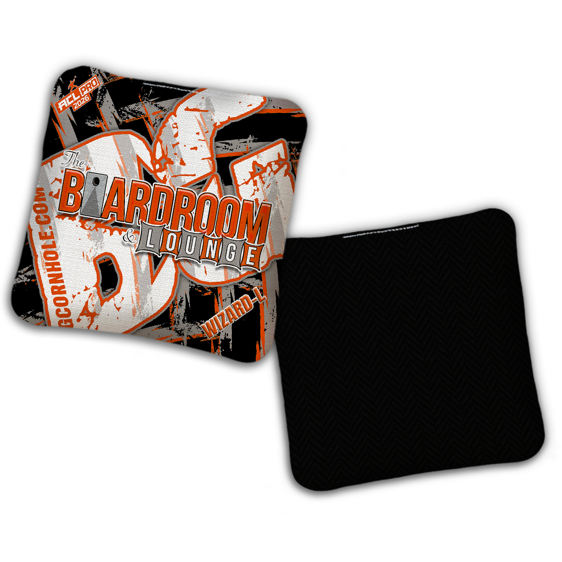 2026 BG Multiple Bag Models - "Black The Boardroom & Lounge” Collab - ACL Pro Stamped Cornhole Bags - SET OF 4 BAGS
