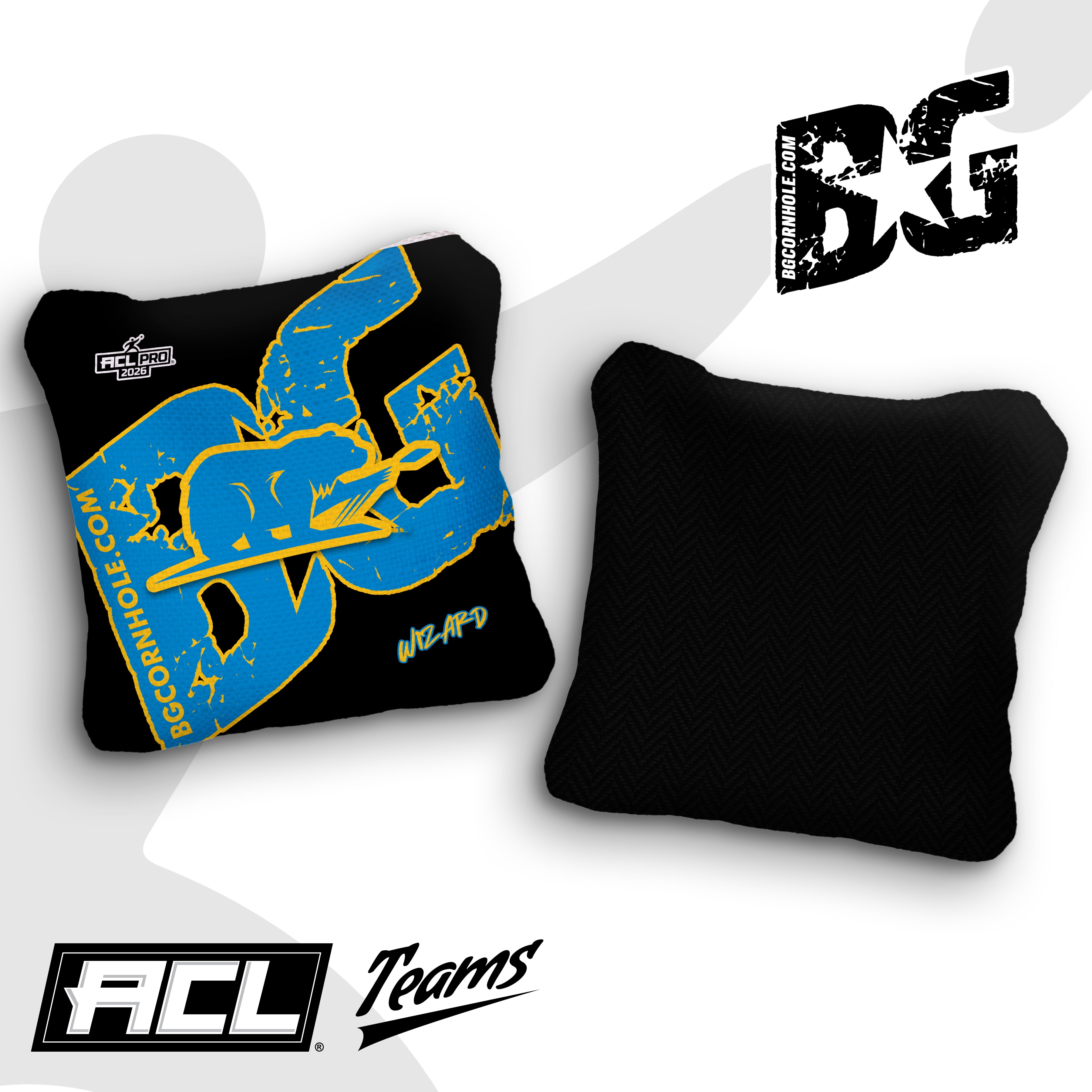 2026 BG Multiple Bag Models "Cali Slingers" - ACL Pro Stamped Cornhole Bags - SET OF 4 BAGS