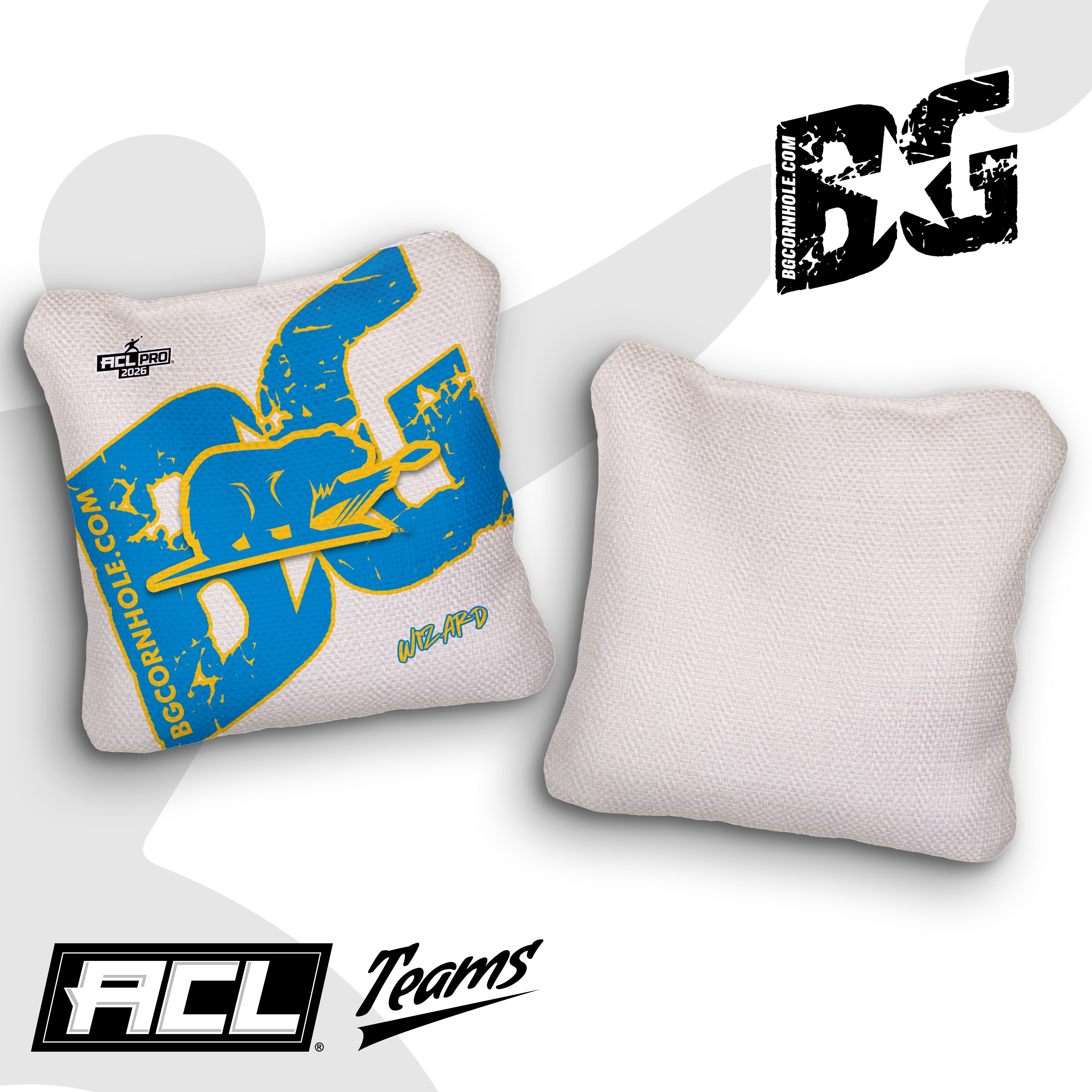 2026 BG Multiple Bag Models "Cali Slingers" - ACL Pro Stamped Cornhole Bags - SET OF 4 BAGS