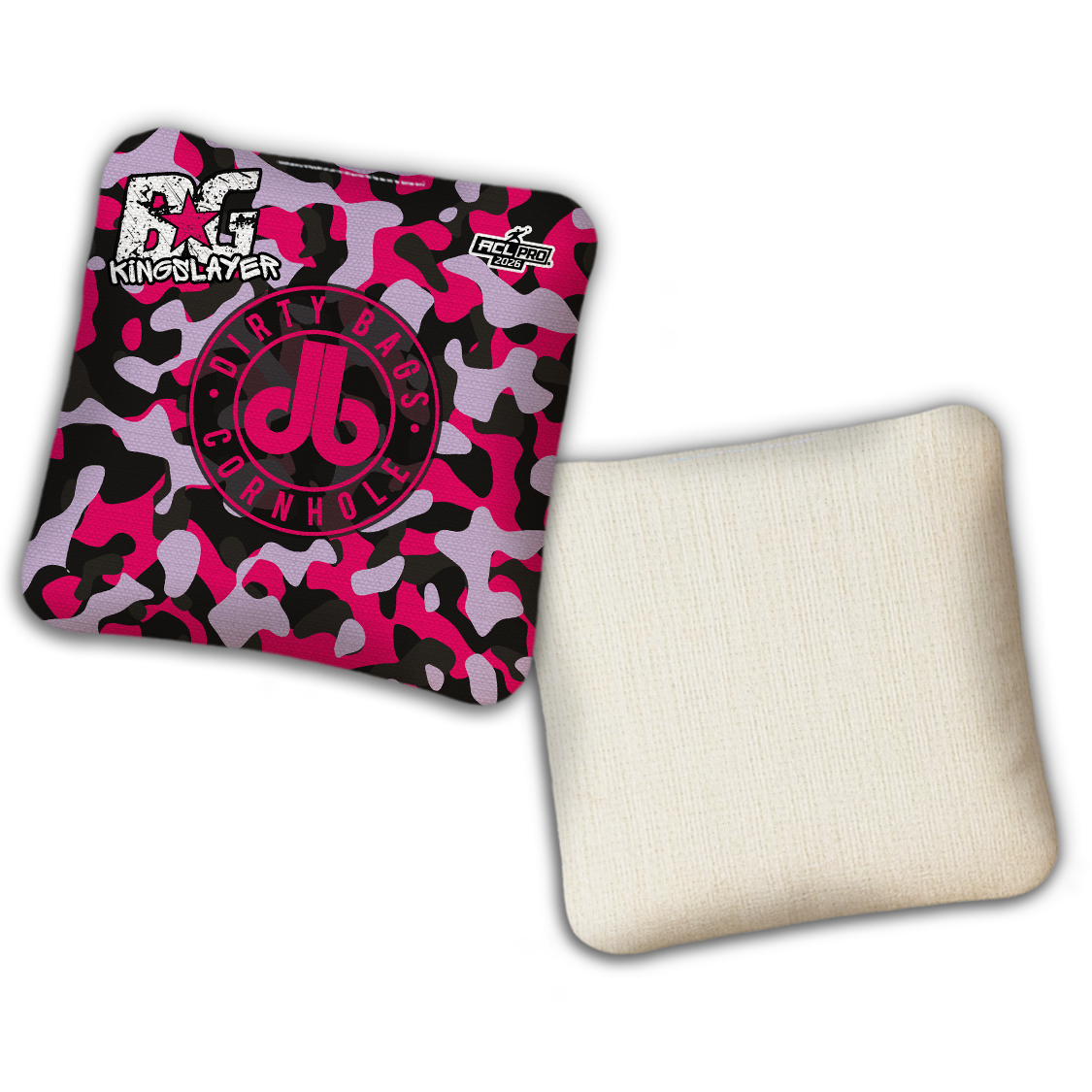 2026 BG Multiple Bag Models - "DB Camoflauge” Dirty Bags Collab - ACL Pro Stamped Cornhole Bags - SET OF 4 BAGS