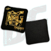 Load image into Gallery viewer, 2026 Multiple Bag Models - DK x BG "Gold Cash Bear" - ACL Pro Stamped Cornhole Bags - Set of 4 Bags