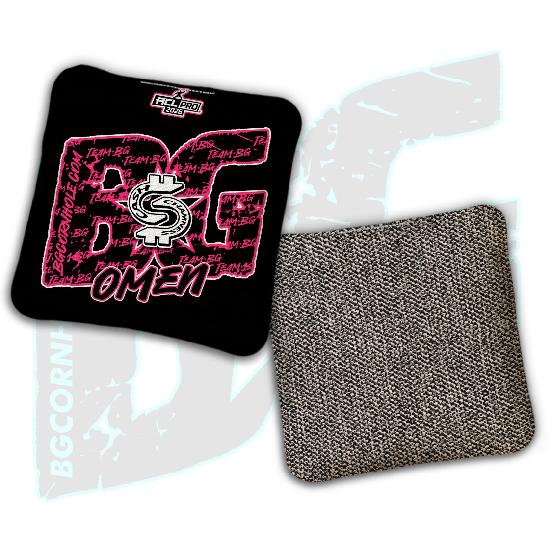 2026 BG Multiple Bag Models - "CA$H Chamness” - ACL Pro Stamped Cornhole Bags - SET OF 4 BAGS