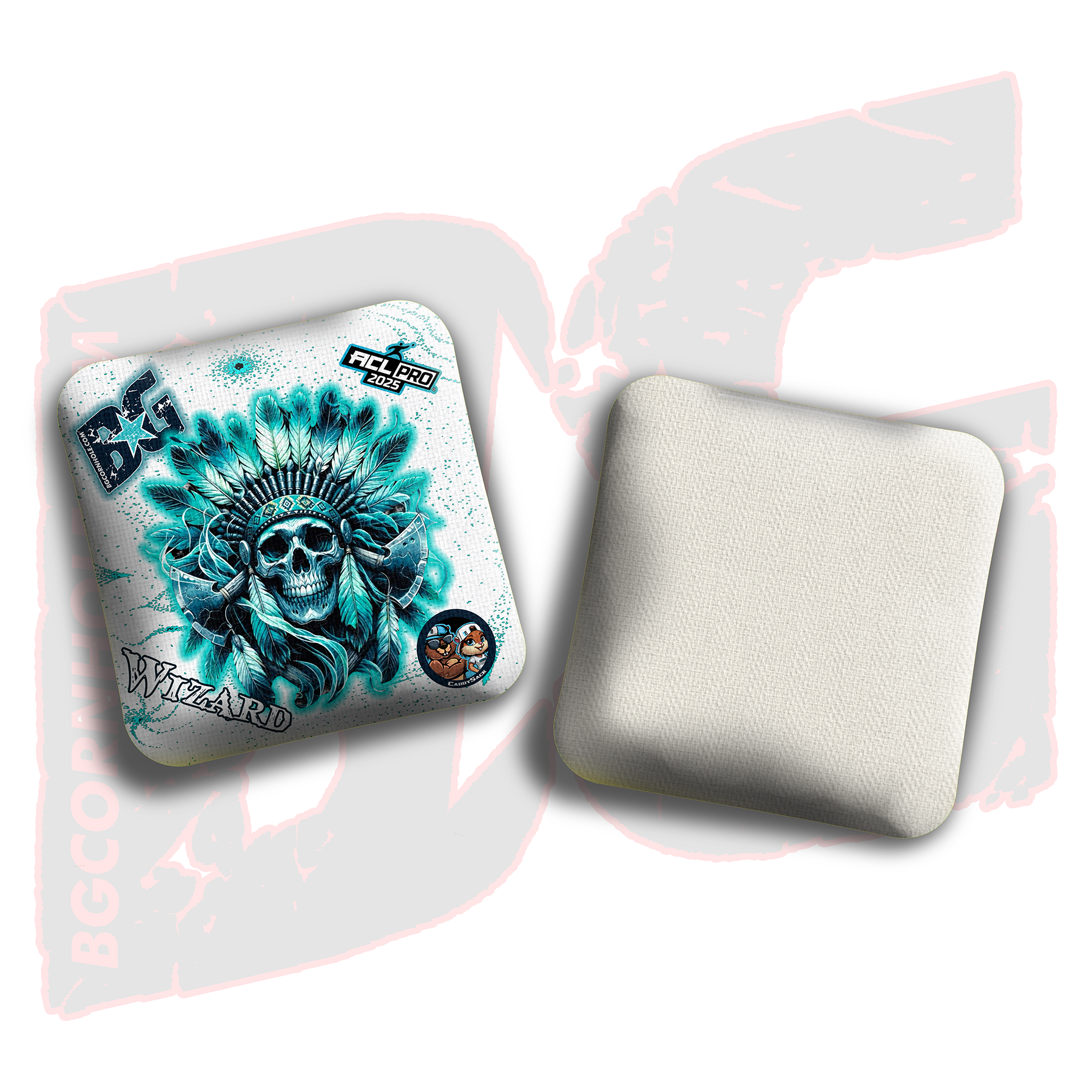 2026 Multiple Bag Models  "Ghost Chief” Collab - ACL Pro Stamped Cornhole Bags - SET OF 4 BAGS