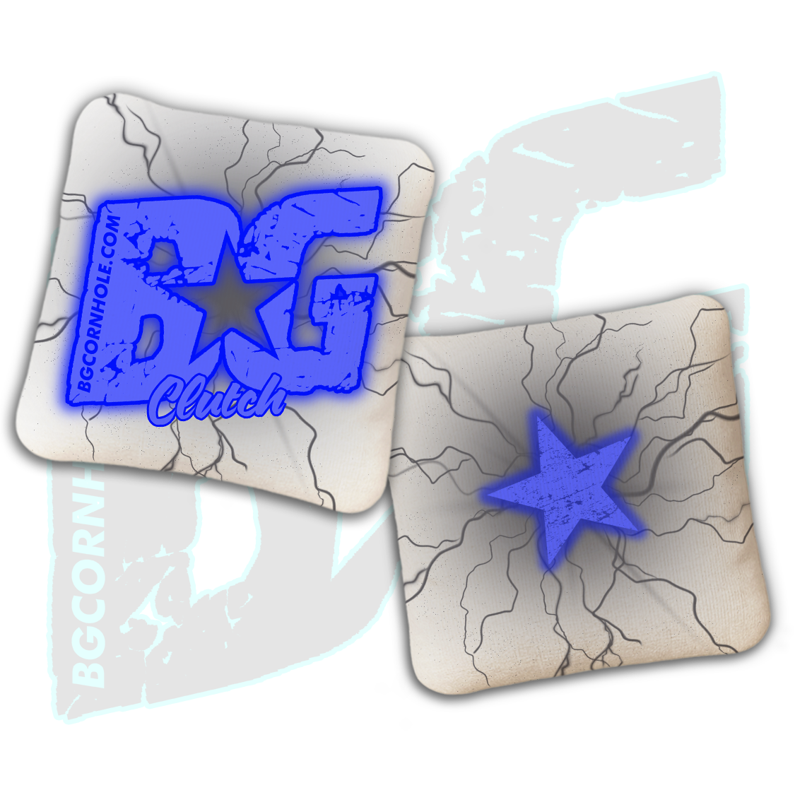 BG Multiple Bag Models  - "Lightening Strike" - Non Stamped Cornhole Bags - SET OF 4 bags
