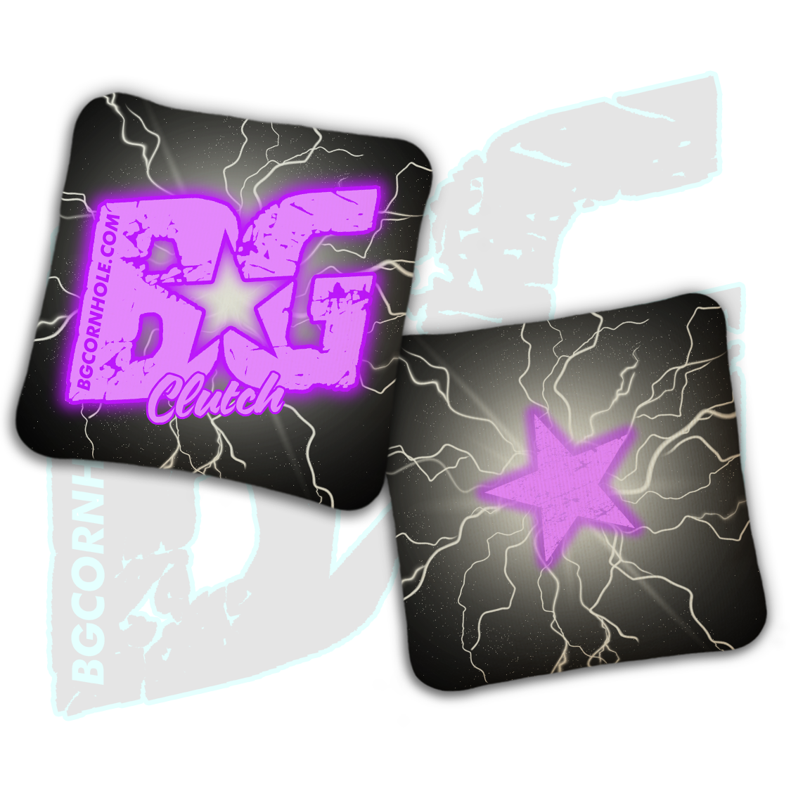 BG Multiple Bag Models  - "Lightening Strike" - Non Stamped Cornhole Bags - SET OF 4 bags