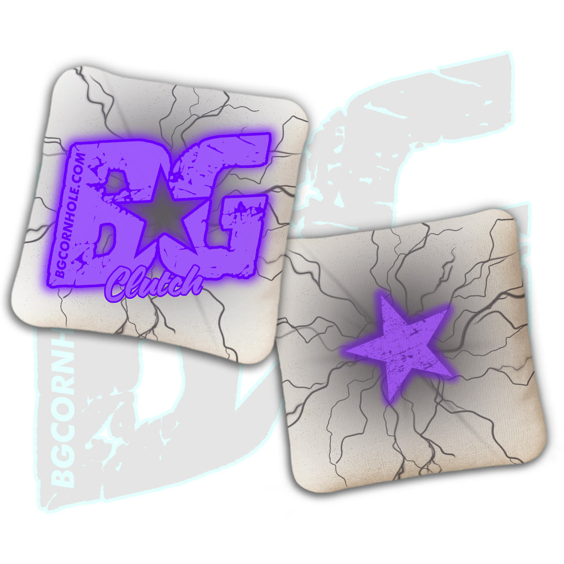 BG Multiple Bag Models  - "Lightening Strike" - Non Stamped Cornhole Bags - SET OF 4 bags