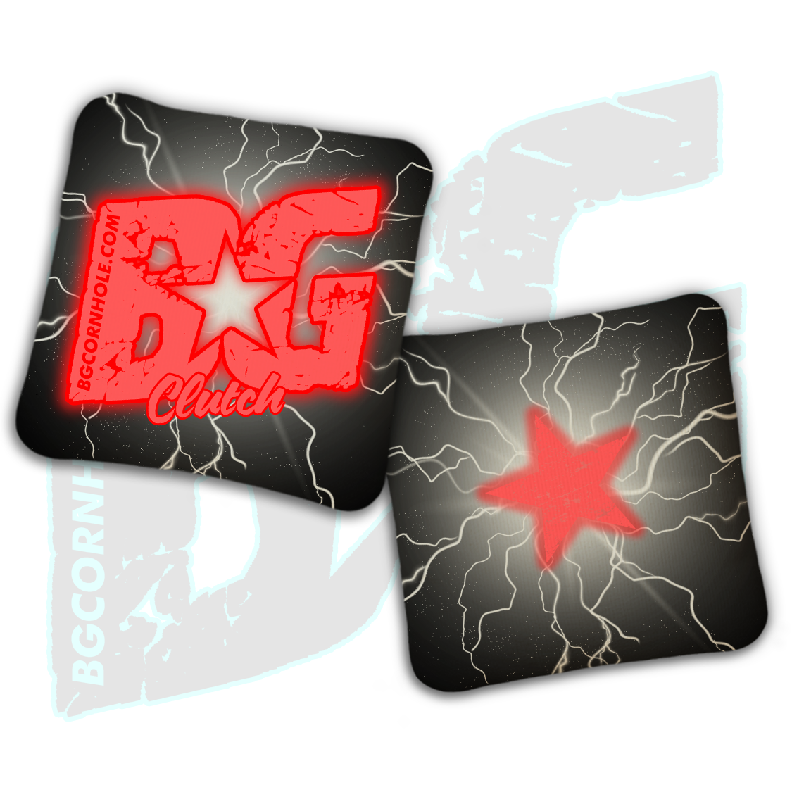 BG Multiple Bag Models  - "Lightening Strike" - Non Stamped Cornhole Bags - SET OF 4 bags