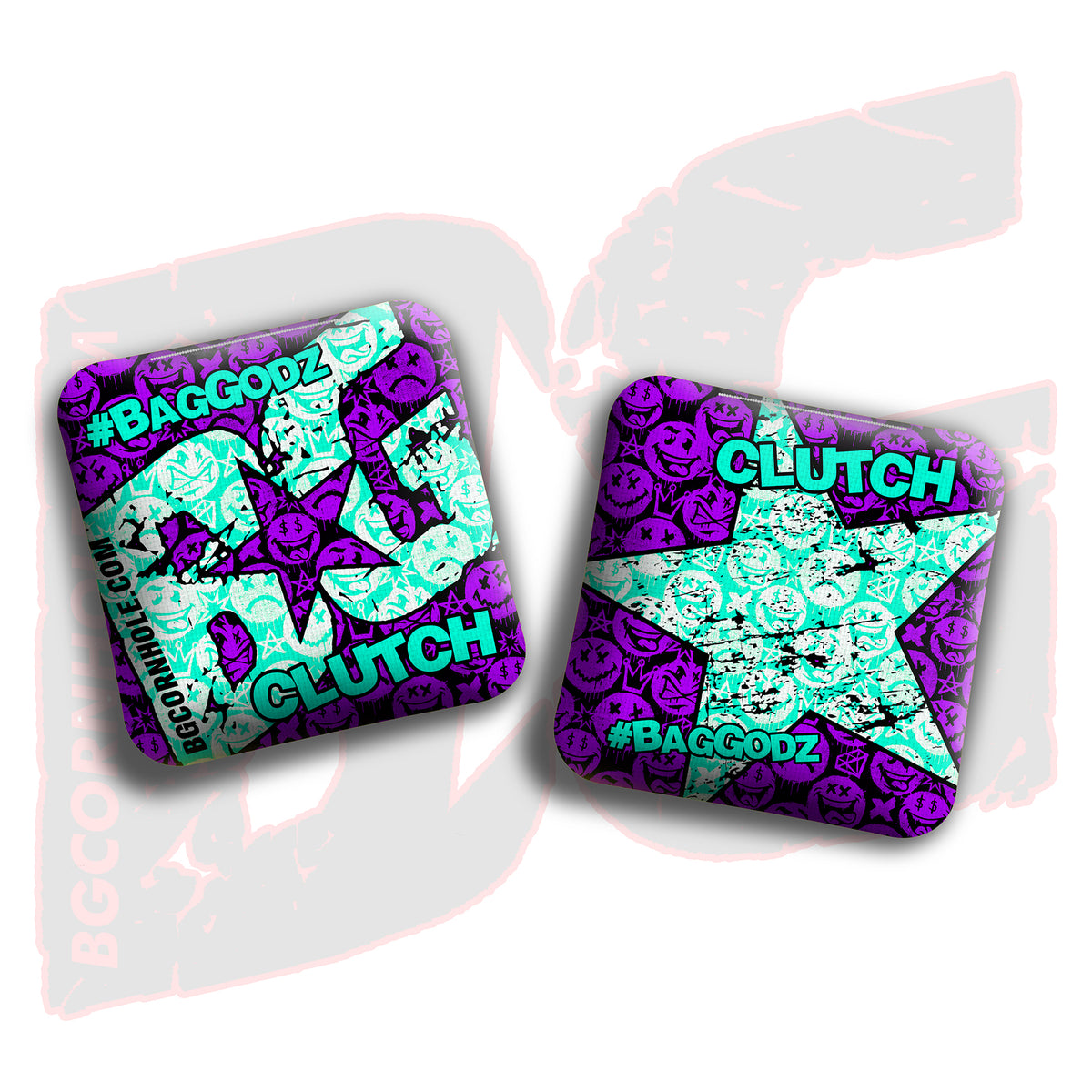 BG Clutch  - "Clutch Says Cheese” - Non Stamped Cornhole Bags - SET OF 4 bags