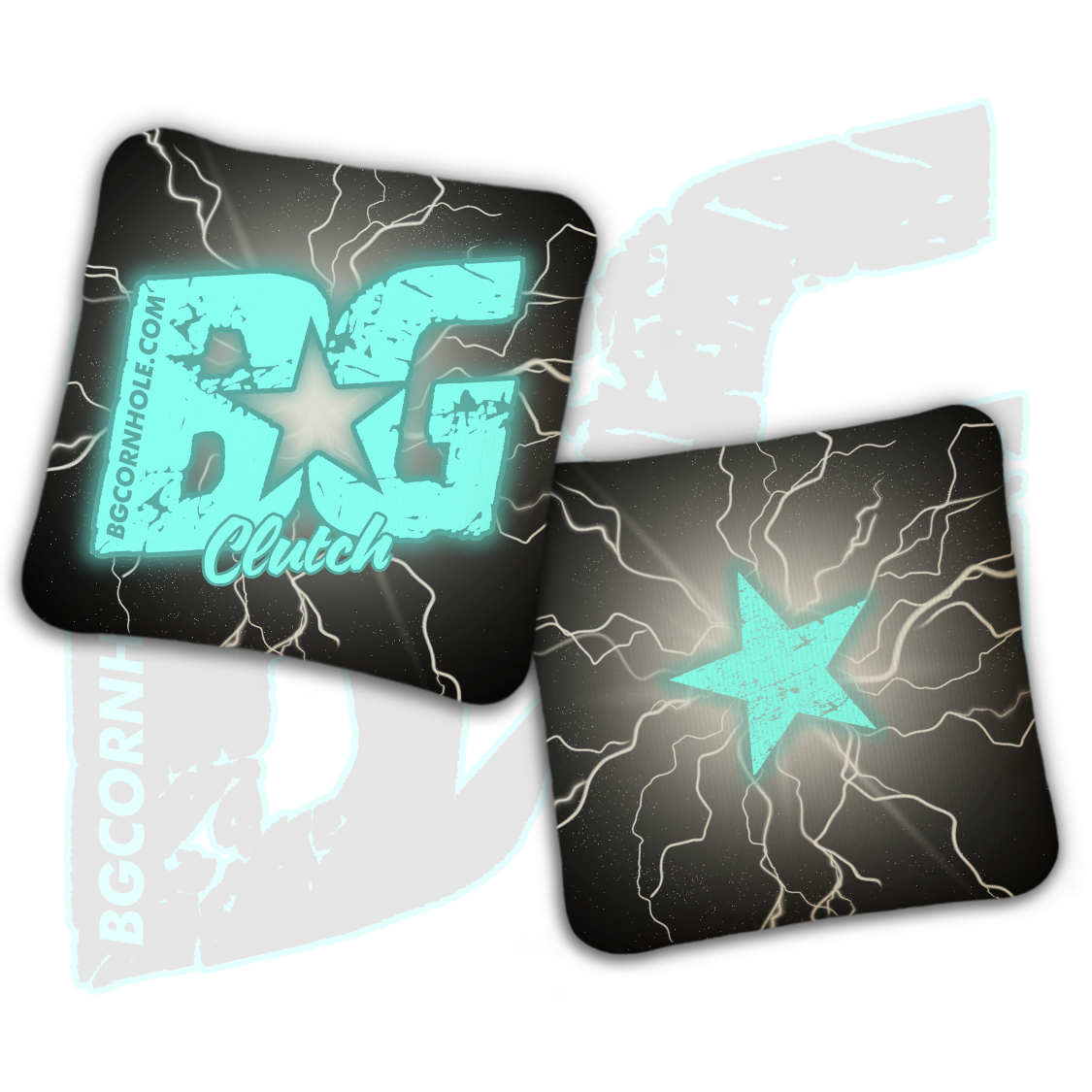 BG Multiple Bag Models  - "Lightening Strike" - Non Stamped Cornhole Bags - SET OF 4 bags