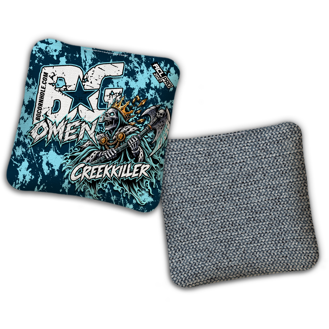 2027 BG Multiple Bag Models "Creekkiller" - ACL Pro Stamped Cornhole Bags