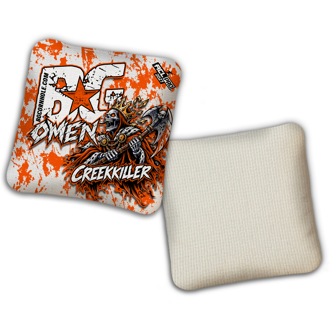 2027 BG Multiple Bag Models "Creekkiller" - ACL Pro Stamped Cornhole Bags
