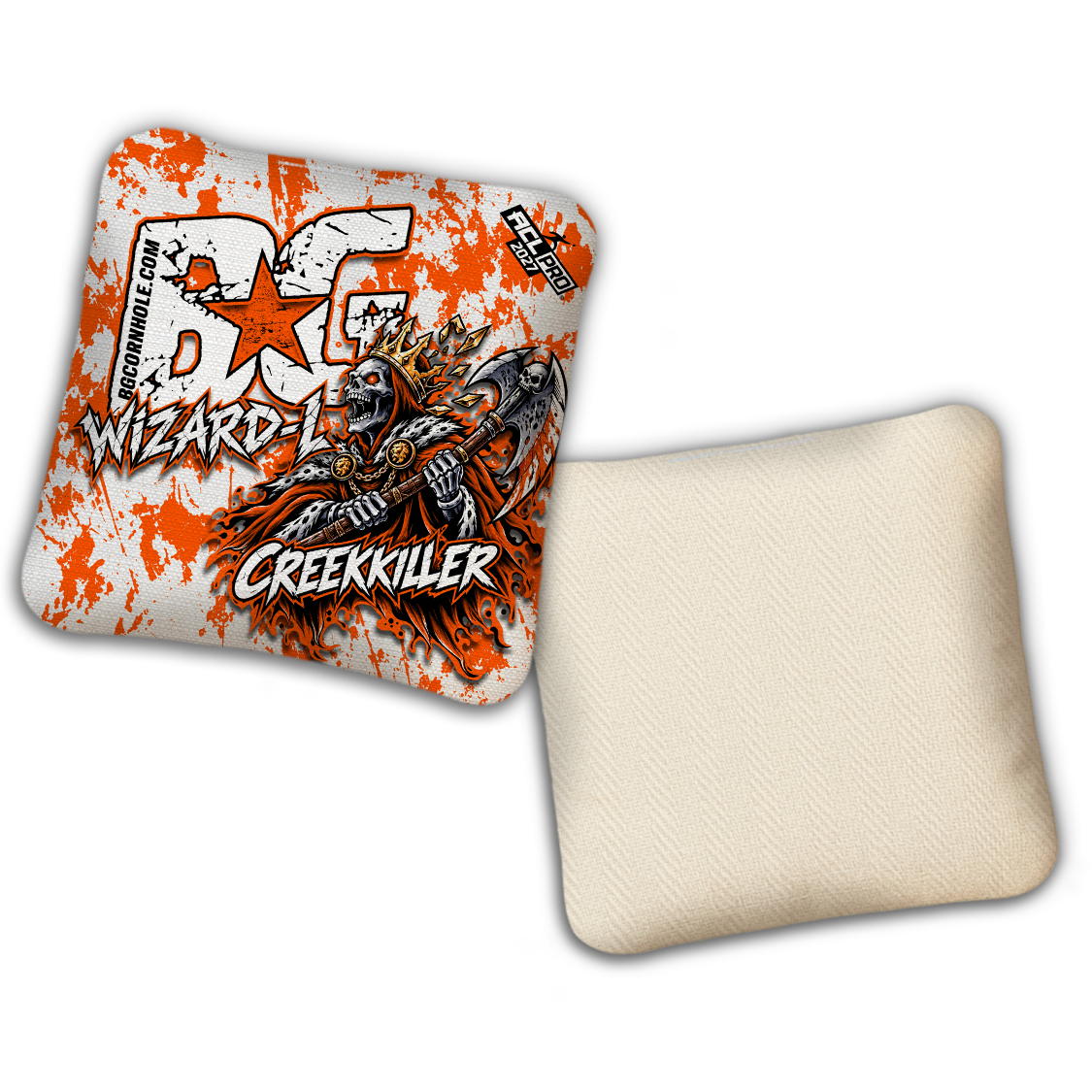 2027 BG Multiple Bag Models "Creekkiller" - ACL Pro Stamped Cornhole Bags