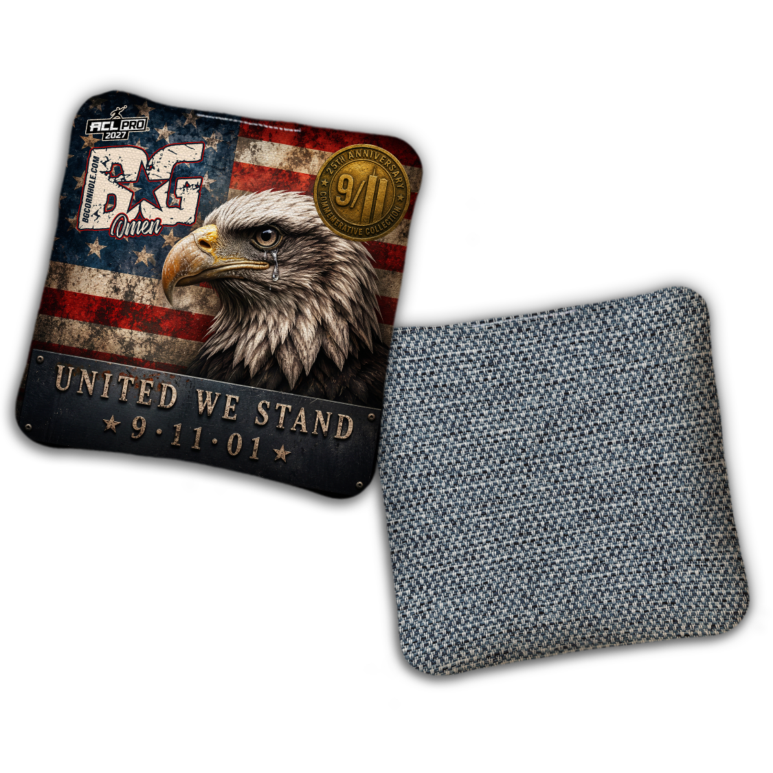2027 BG Multiple Models “9.11 25th Anniversary" - ACL Pro Stamped Cornhole Bags - SET OF 4 BAGS