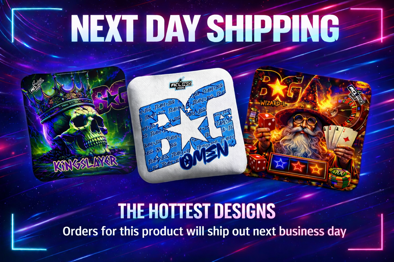 2026 Multiple Bag Models – Next Day Ship - ACL Pro Stamped Cornhole Bags – SET OF 4 BAGS