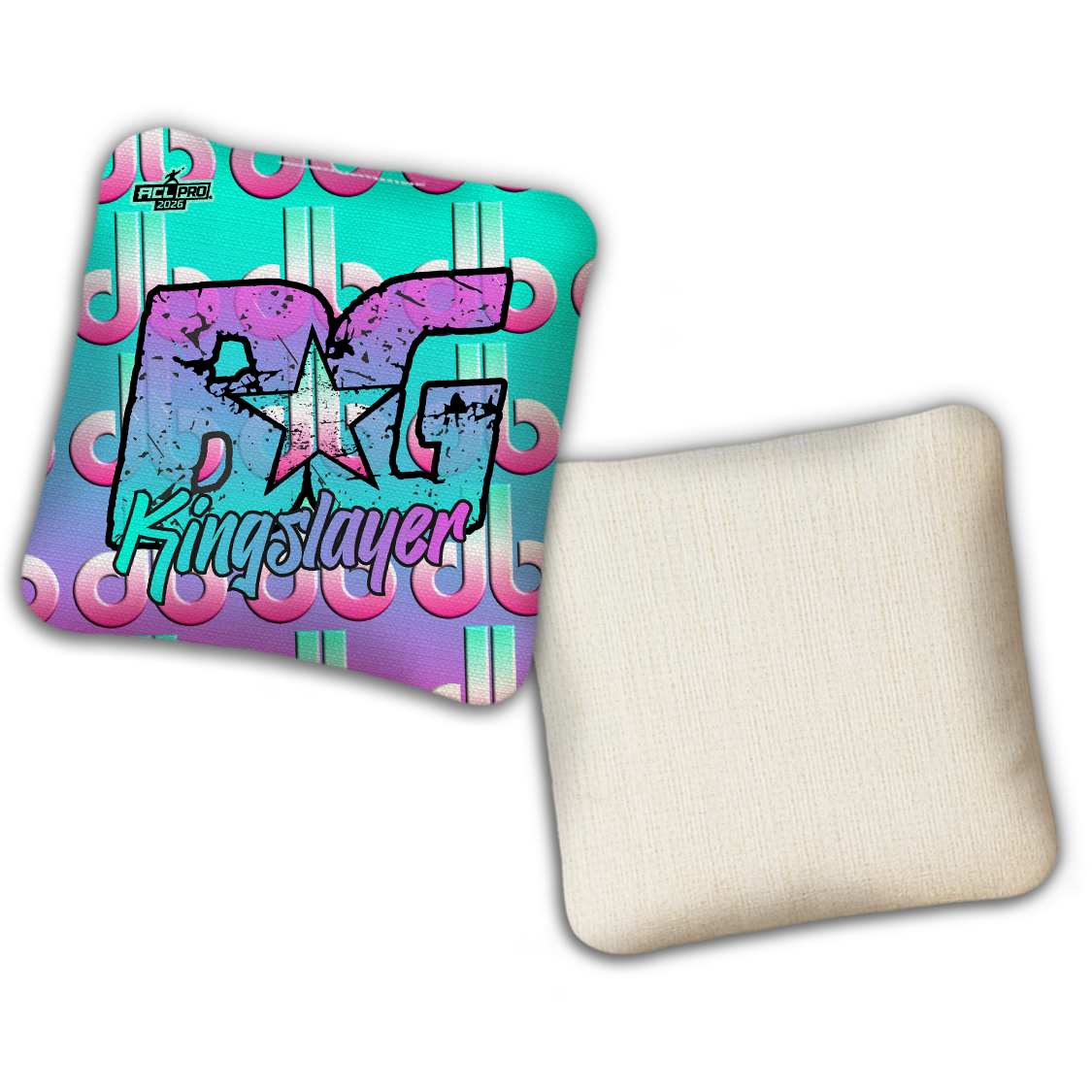 2026 BG Multiple Bag Models - "DB Summer Vibes” Dirty Bags Collab - ACL Pro Stamped Cornhole Bags - SET OF 4 BAGS