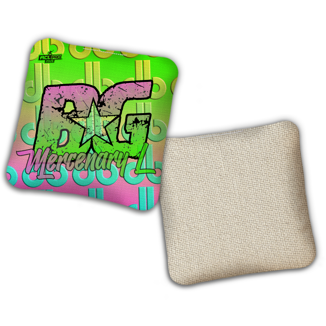 2026 BG Multiple Bag Models - "DB Summer Vibes” Dirty Bags Collab - ACL Pro Stamped Cornhole Bags - SET OF 4 BAGS