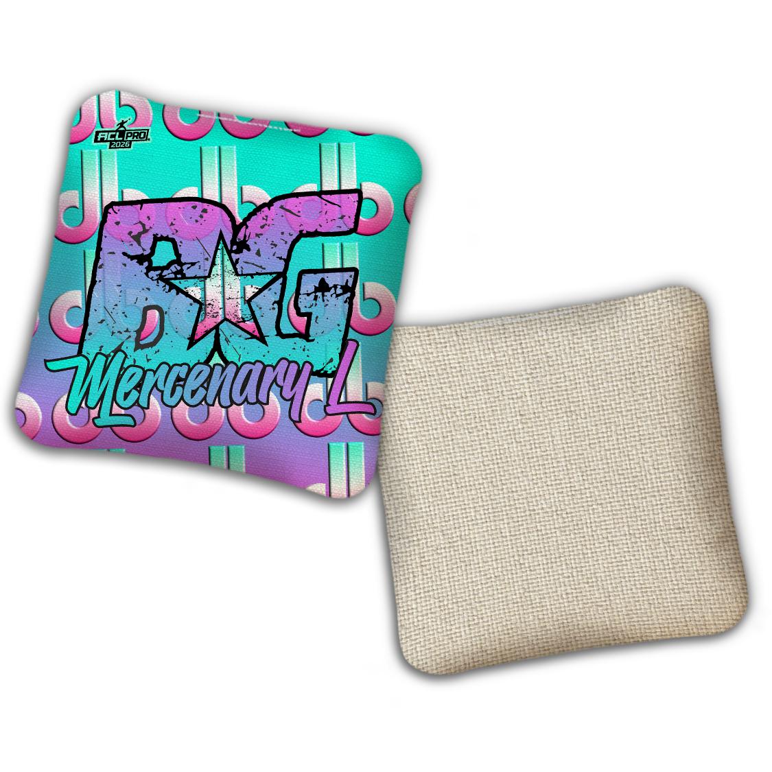 2026 BG Multiple Bag Models - "DB Summer Vibes” Dirty Bags Collab - ACL Pro Stamped Cornhole Bags - SET OF 4 BAGS