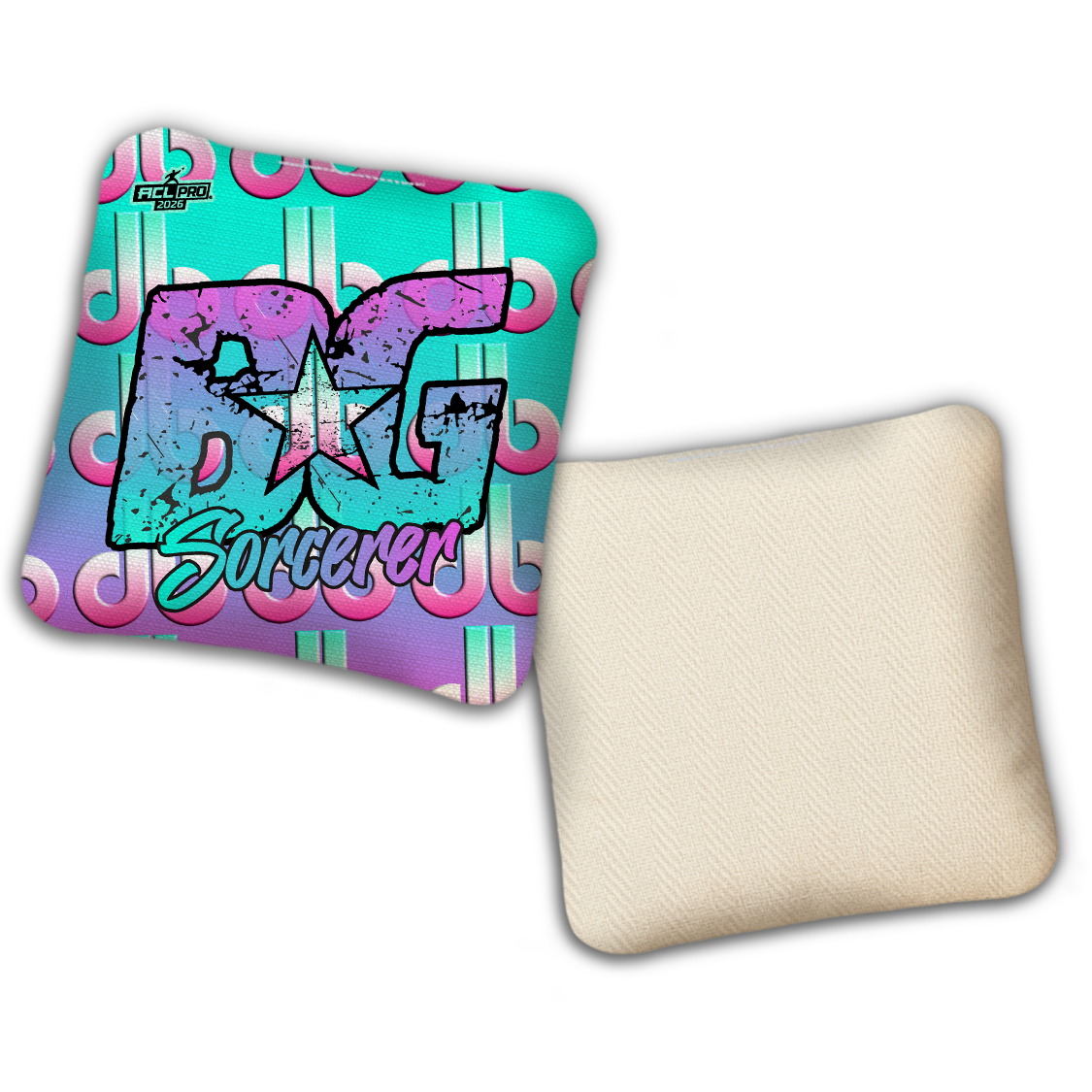 2026 BG Multiple Bag Models - "DB Summer Vibes” Dirty Bags Collab - ACL Pro Stamped Cornhole Bags - SET OF 4 BAGS