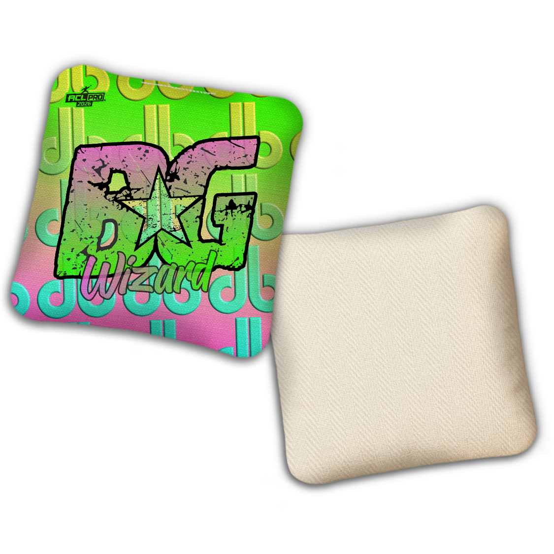 2026 BG Multiple Bag Models - "DB Summer Vibes” Dirty Bags Collab - ACL Pro Stamped Cornhole Bags - SET OF 4 BAGS